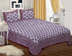 Pure Cotton King Size Printed Bedsheet
