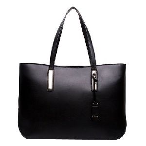 Ladies Plain Leather Handbag