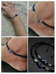 Evil eye anklets