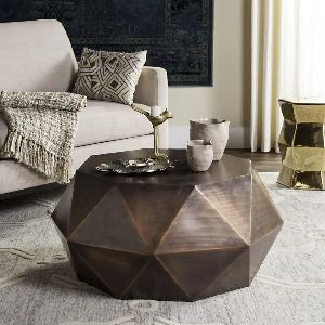 Damari Modern Design Round Wooden Coffee Table