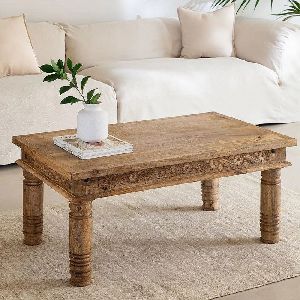 Rectangular Coffee Table In Solid Wood