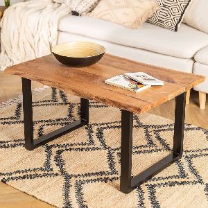 SAMI Live-Edge Solid Wood Coffee Table