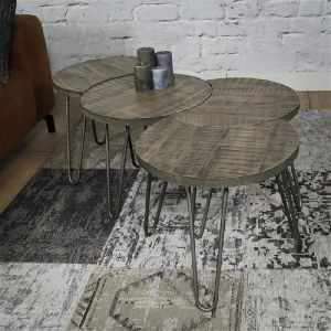 sheesham solid wood coffee table set