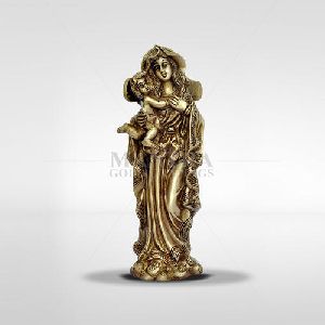 Brass Jesus Statue, Size : 8 X 7x 19 Cm