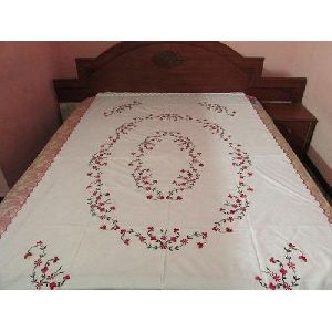 Embroidered Single Bed Sheet