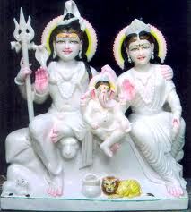 Marble Shiv Parivar Statue