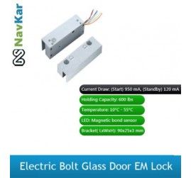 Toughened Glass Door Lock to Open by 2 Remote with Receiver and Adapter