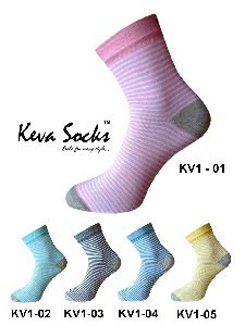 Keva Socks For Women Girls Stripes Socks 5 Pairs Pack
