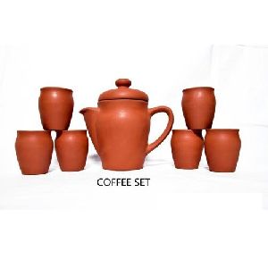 Terracotta Stylish Decorative Coffee Set