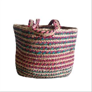 Braided Cotton Chindi Jute Bag