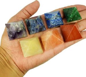 Seven Chakra Pyramid Set