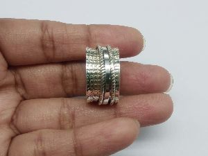 925 Solid Sterling Silver Handmade Spinner Ring