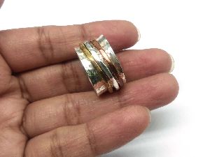 925 Sterling Silver Handmade Spinner Ring
