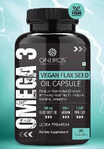 Omega 3 Vegan Flax Seed Oil Capsules
