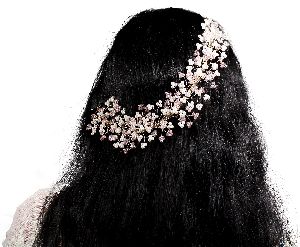 Beautiful Bridal Headband, Tiara & Hair Accessory with White & Flexible Wire and Pearl for Girls/Wom