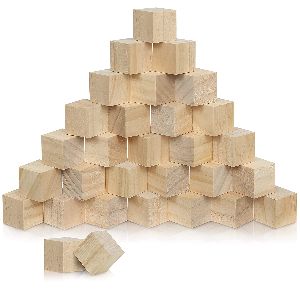 Wooden Blocks Small Wood Cubes For Crafts And DIY Home Decor