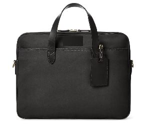 Leather Zipper Laptop Bag