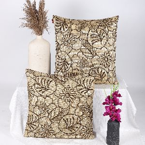 24 x 24 inch golden 2 pieces silky smooth cushion covers