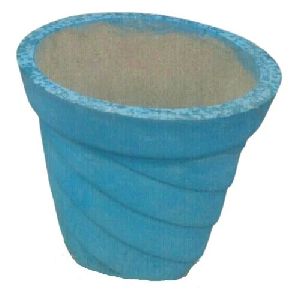 Blue RCC Flower Pot