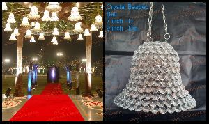 Glass Crystal Beaded Bell
