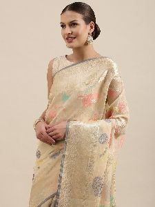 MSWRCTN95 Banarasi Mercerised Cotton Sarees