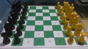 chess sets braille for blind in fibre