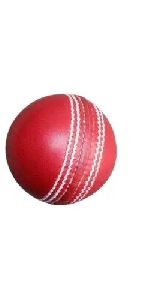 177gm Red Leather Cricket Ball