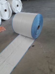 PP Woven Center Cut Roll with Blue Strip