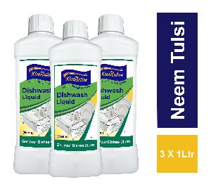 Kleanation Dishwash Liquid Gel Combo (Pack of 3), Kitchen Grease Cleaner for All Utensils, Neem