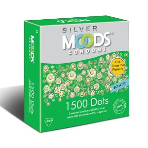 Moods Silver 1500 Dots 3's Condoms