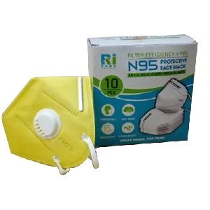 Yellow N95 Respirator Protective Mask