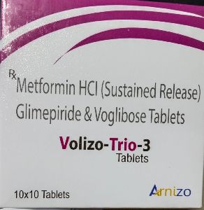 Metformin HCL Glimepiride and Voglibose Tablets