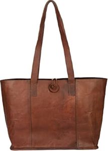 Vintage Leather Tote Bag