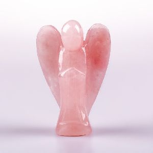 Rose Quartz Angels Statue