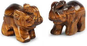 Tiger Eye Elephant Statue