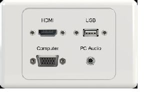 HDMI VGA Audio USB Wall Plate
