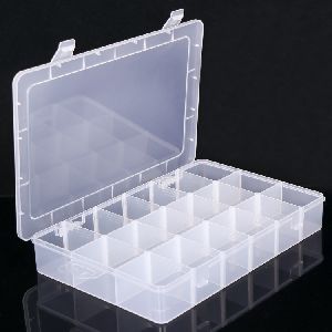 pp plastic compartment bead storage organizer box