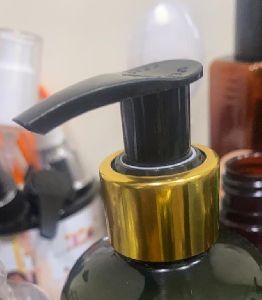 On off lotion Dispenser Pump Golden Sleeve
