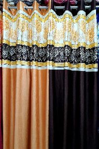 Long Crush Patch Eyelet Curtains