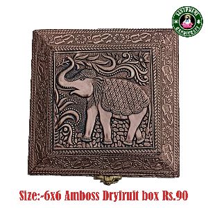 elephants design dry fruit box 6x6