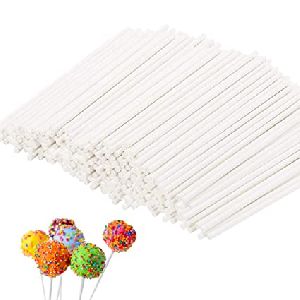 White Paper Lollipop Sticks