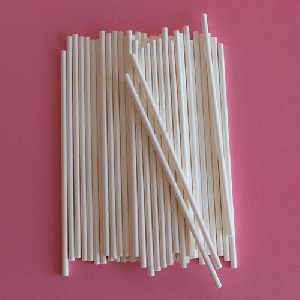 White Plastic Lollipop Sticks