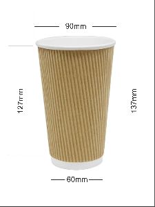 16 Oz Ripple Wall Paper Cup