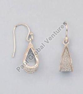 925 Sterling Silver Glitter Collection Drop Earrings