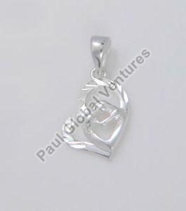 925 Sterling Silver Mother and Child Pendant