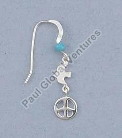 925 Sterling Silver Peace Collection Earrings