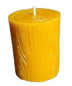 Yellow Pillar Candles