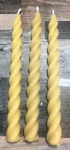 Yellow Spiral Candles