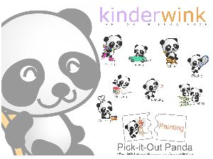 Pick-It-Out-Panda- An Action word Puzzle Set