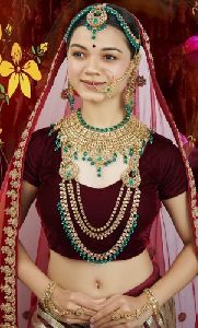 Brass Kundan Bridal Jewellery Set